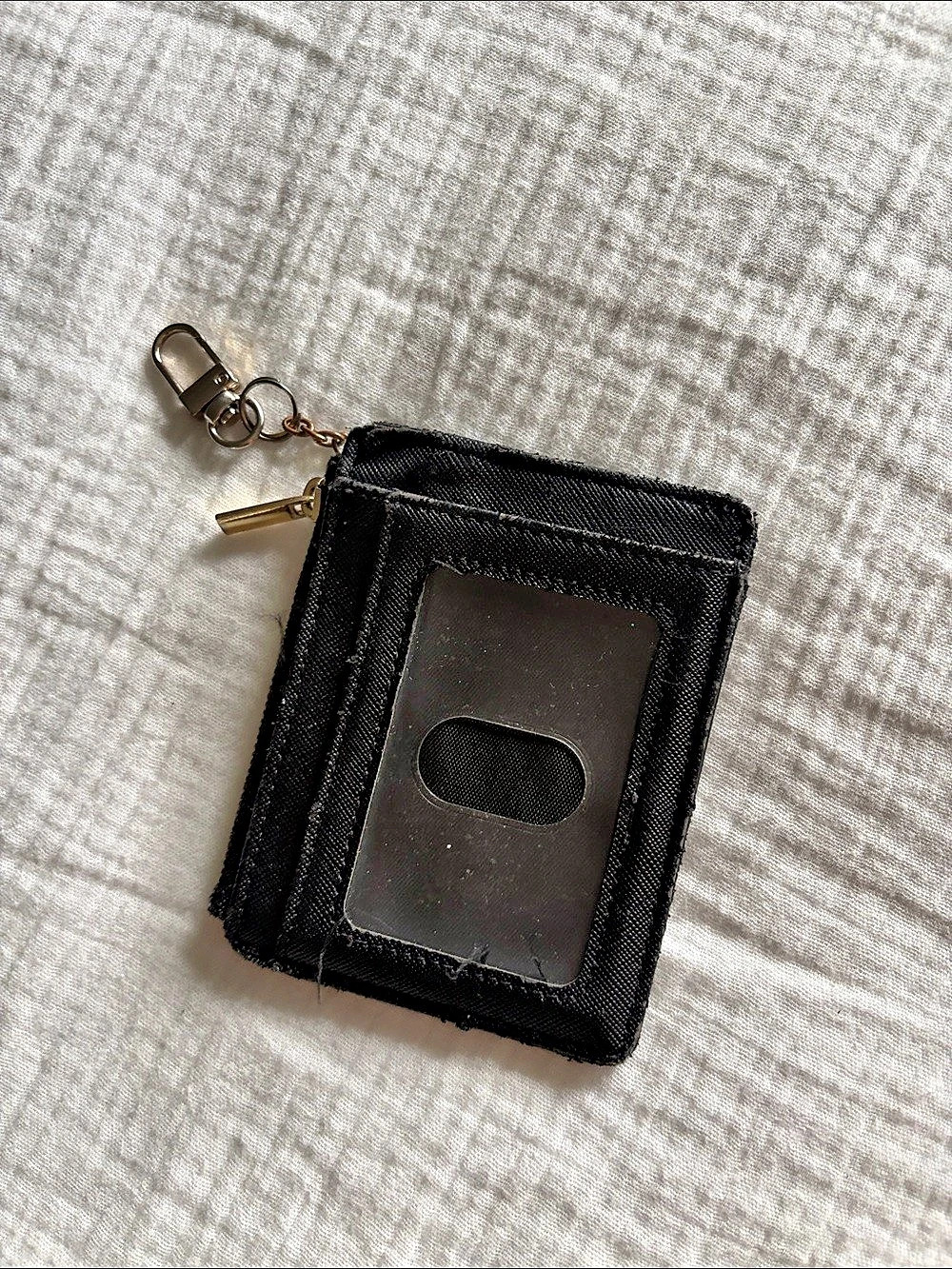 Black Wallet Keychain